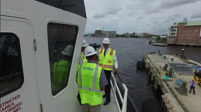 Governor and Tom Farrell at Coastal Virginia Offshore Wind August 8, 2018