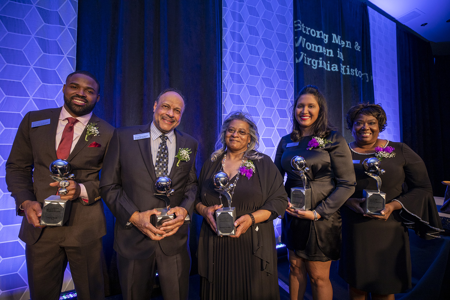 1. Five African-American leaders were recognized during the eighth annual “Strong Men & Women in Virginia History” awards program